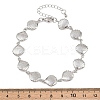 Starfish/Shell Shape/Cowrie Shell Shape Brass Link Chain Bracelets for Women BJEW-K248-07C-P-5