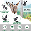 Iron Peeping Donkey Metal Art Farm Garden Decor DJEW-WH0063-05-4