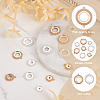 14pcs 14 style Brass Pendant Cabochon Settings & Cabochon Connector Settings FIND-BY0001-13-4