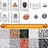 115g 10 Styles Halloween Theme Handmade Polymer Clay Cabochons CLAY-SC0002-02-2