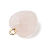 Natural Rose Quartz Pendants PALLOY-JF04862-4