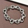 304 Stainless Steel Rolo Chain Bracelets for Women BJEW-S176-01P-B-1