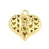 Hollow Brass Pendants for Valentine's Day KK-M289-03R-G-1