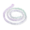 10 Strands Transparent Gradient Color Glass Beads Strands GLAA-CJ0002-09A-10