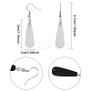 3 Pairs 3 Style Brass Teardrop Dangle Earrings EJEW-YW0001-11A-3