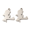 Non-Tarnish 316 Surgical Stainless Steel Pendants STAS-G325-09P-1