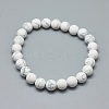 Synthetic Turquoise Jasper Bead Stretch Bracelets BJEW-K212-B-009-2