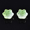 Transparent Two Tone Spray Painted Glass Beads GLAA-Q089-002B-010-3