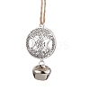 Iron Bell Pendant Decorations HJEW-JM02504-03-1