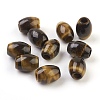 Natural Tiger Eye European Beads X-G-F580-A01-1