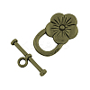 Tibetan Style Flower Toggle Clasps LS-TIBE-2119-AB-NR-1