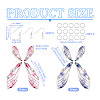 DIY Transparent Resin Wing Dangle Earring Making Kit DIY-TA0010-23-3