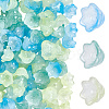 150Pcs 3 Colors Transparent Two Tone Spray Painted Glass Beads GLAA-LT0001-04C-6