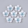 Flower Acrylic Bead Caps X-SACR-T017-51E-1