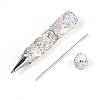 Fishtail Resin & Polymer Clay Pave Rhinestone Ball-Point Pen AJEW-T013-05I-3