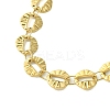 Ion Plating(IP) 304 Stainless Steel Round Link Bracelets for Women BJEW-A007-01G-2