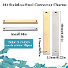 20Pcs 2 Colors 304 Stainless Steel Connector Charms STAS-SC0008-99-2