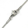 Trendy Unisex 201 Stainless Steel Snake Chain Necklaces NJEW-L043-06P-3