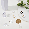 2 Pairs 2 Colors Two Tone 304 Stainless Steel Chunky Huggie Hoop Earrings with Enamel for Women EJEW-DC0001-38A-4