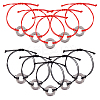 10Pcs 2 Colors Eco-Friendly Korean Waxed Polyester Braided Beaded Bracelets BJEW-DC00004-1