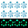 12Pcs Luminous Resin Cabochons RESI-TA0004-55B-1