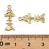 Brass Micro Pave Cubic Zirconia Pendants KK-C107-16G-3