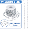 3Pcs Iron Oval Link Chains CH-BC0001-06-2
