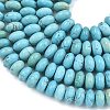 Dyed Natural Magnesite Beads Strands G-B173-A01-01-4