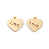 Valentine's Day 304 Stainless Steel Charms LS-STAS-I151-28G-1