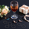 316 Stainless Steel Wine Glass Charms Rings STAS-UN0012-41-2