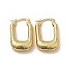 Rack Plating Brass Rectangle Thick Hoop Earrings for Women EJEW-F288-05G-1