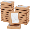 Foldable Kraft Paper Candy Boxes with Visible Window LS-CON-WH0123-22-1