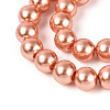 Baking Paint Pearlized Glass Pearl Round Bead Strands HY-Q003-6mm-36-3