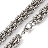 201 Stainless Steel Rope Chain Necklace NJEW-F222-38P-09-2