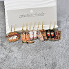 5 Pairs Halloween Alloy Enamel Dangle Earrings FS-WGBF0DA-02-2
