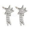 Brass Micro Pave Cubic Zirconia Pendants KK-U056-57P-1
