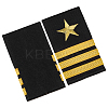 1 Pair Polyester Sailor Epaulettes DIY-BC0017-21C-1