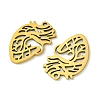 201 Stainless Steel Pendants STAS-U003-22G-2