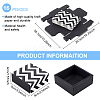 Square Folding Cardboard Small Cake Drawer Box CON-WH0084-49A-2