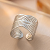 304 Stainless Steel Cuff Rings FS-WG2A607-06-1