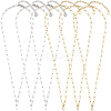 6Pcs 2 Colors 304 Stainless Steel Paperclip Chain Necklaces NJEW-SC0001-58B-7
