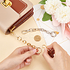 2Pcs 2 Colors Iron Cable Chain Purse Strap Extenders IFIN-WR0001-11B-3