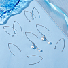 200Pcs 304 Stainless Steel Earring Hooks STAS-UN0058-49-2
