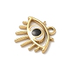 Ion Plating(IP) 304 Stainless Steel Enamel Charms STAS-G351-07G-3