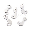 201 Stainless Steel Pet Charms STAS-D176-01P-2