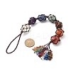 7 Chakra Gemstone Hanging Decorations HJEW-JM00805-03-3