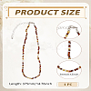 2Pcs Glass Seed Beads Beaded Necklaces NJEW-LP0007-24-2