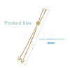 Rack Plating Adjustable Brass Slider Bracelets YS-TAC0001-14G-3