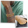 6Pcs 6 Styles Stainless Steel Chain Bracelets Kits BJEW-PH0004-47-5