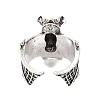 Alloy Bat Open Cuff Rings for Men Women LS-RJEW-G286-02AS-3